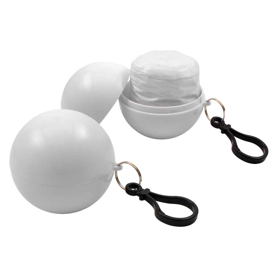 Capa de Agua (Poncho) comprimido en pelota plástica desmontable. Pack de 24 unidades