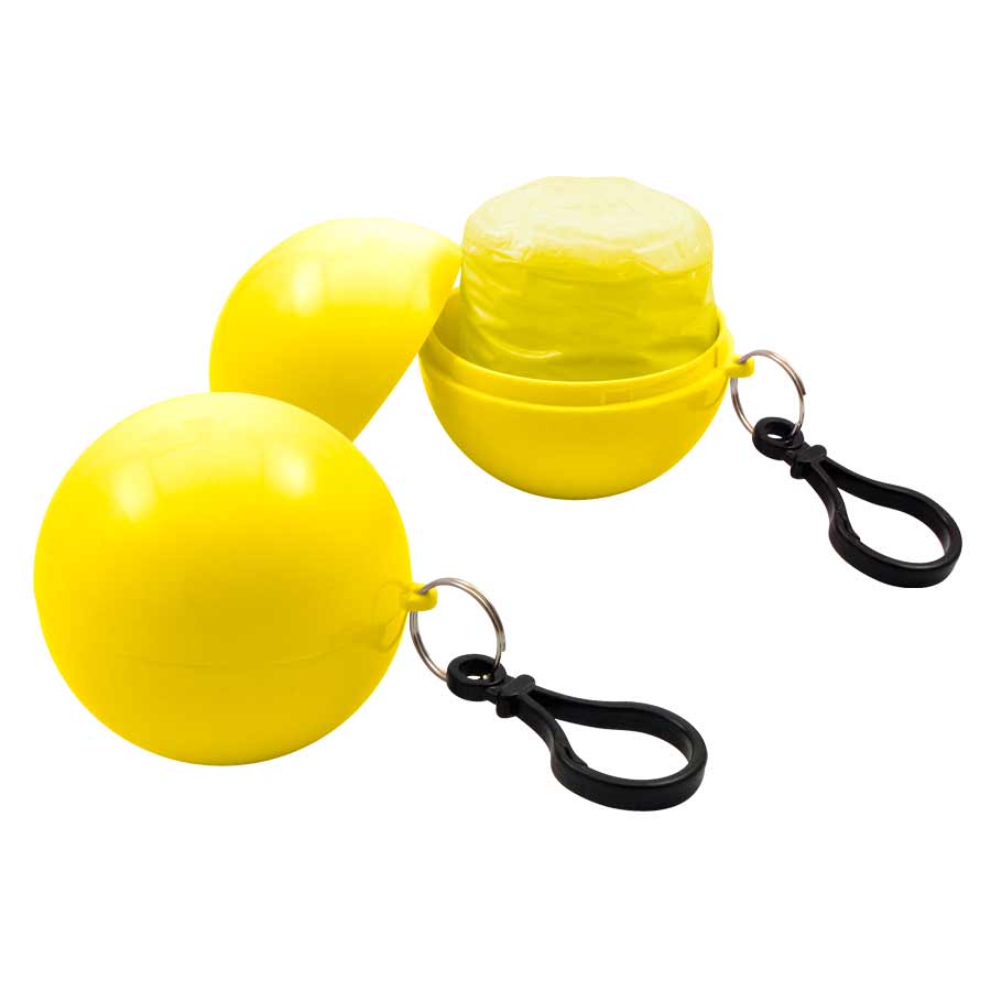 Capa de Agua (Poncho) comprimido en pelota plástica desmontable. Pack de 24 unidades