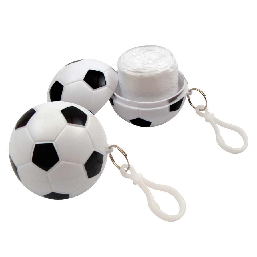 Capa de Agua (Poncho) comprimido en pelota plástica desmontable. Pack de 24 unidades