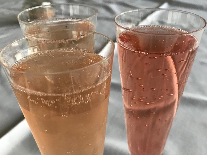 Copas plásticas para champagne - Set de 100 unidades