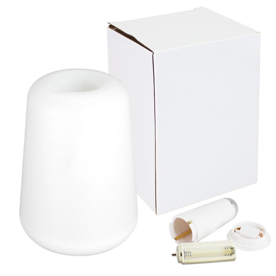 Lámpara de sobremesa de luz cálida amarilla, con luz LED removible