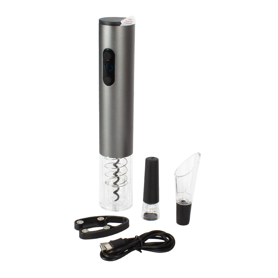Set de Vino deluxe Eléctrico con cargador USB/Micro-USB