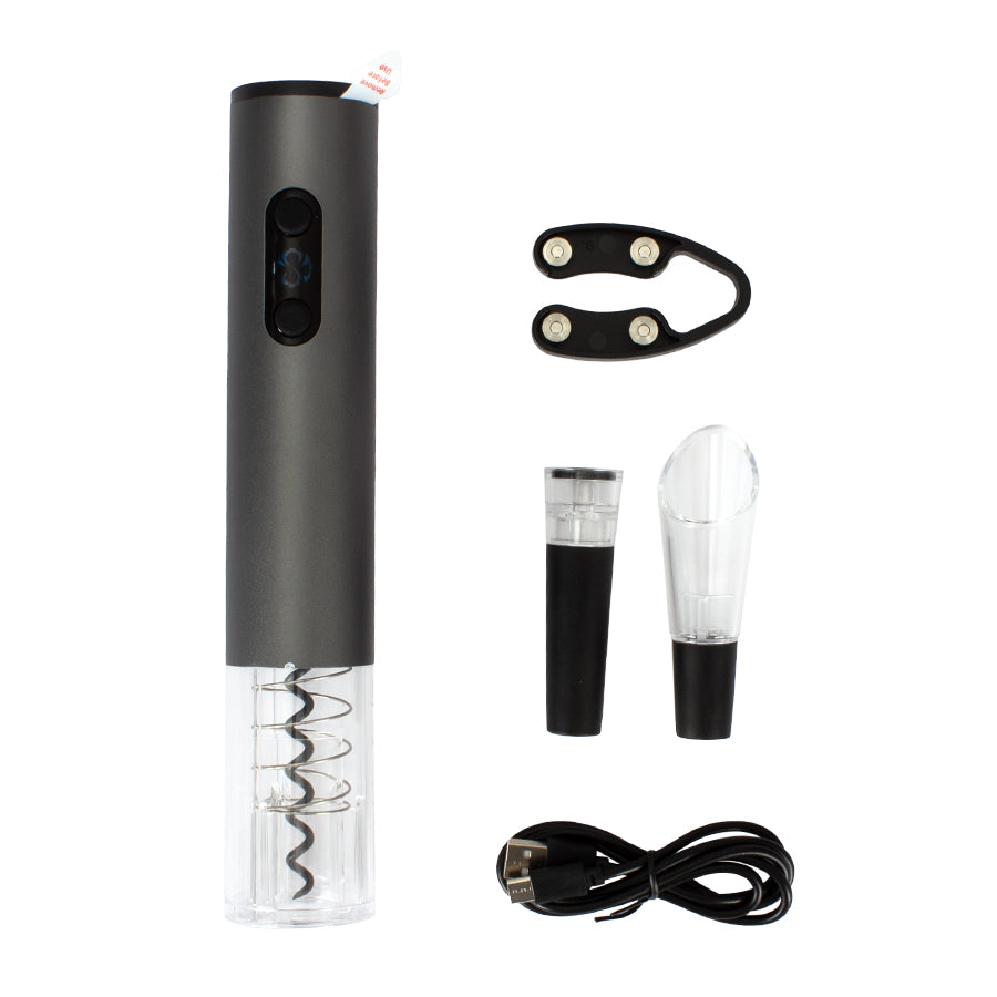 Set de Vino deluxe Eléctrico con cargador USB/Micro-USB