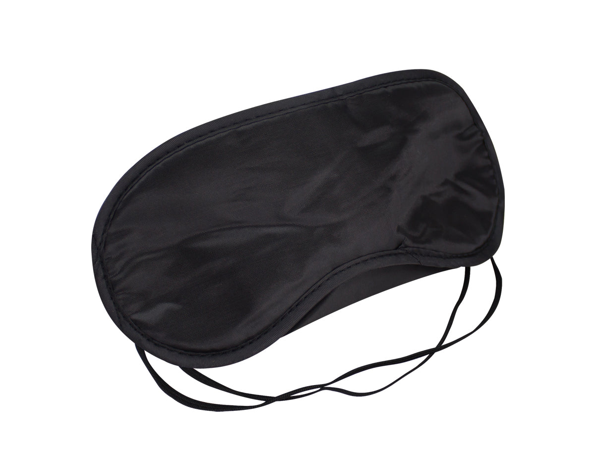 Antifaz de Microfibra color negro. Pack 12 unidades