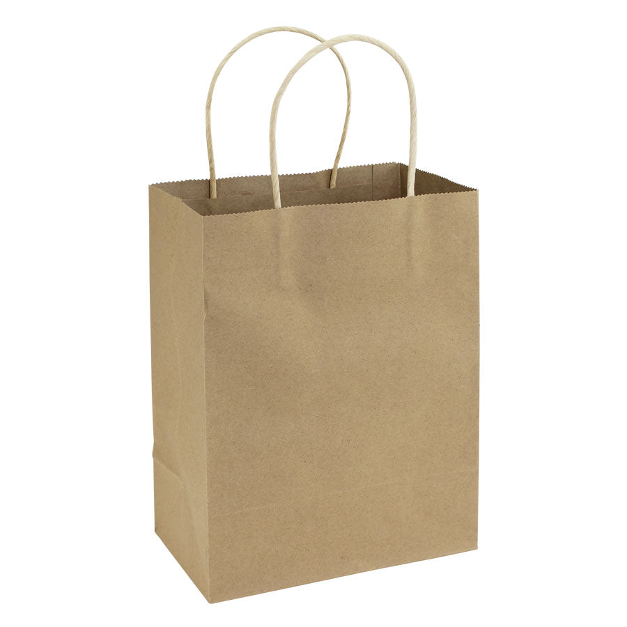 Bolsa de Papel 120g/m2. 20 x 26 x 12 cm. Pack de 100 unidades