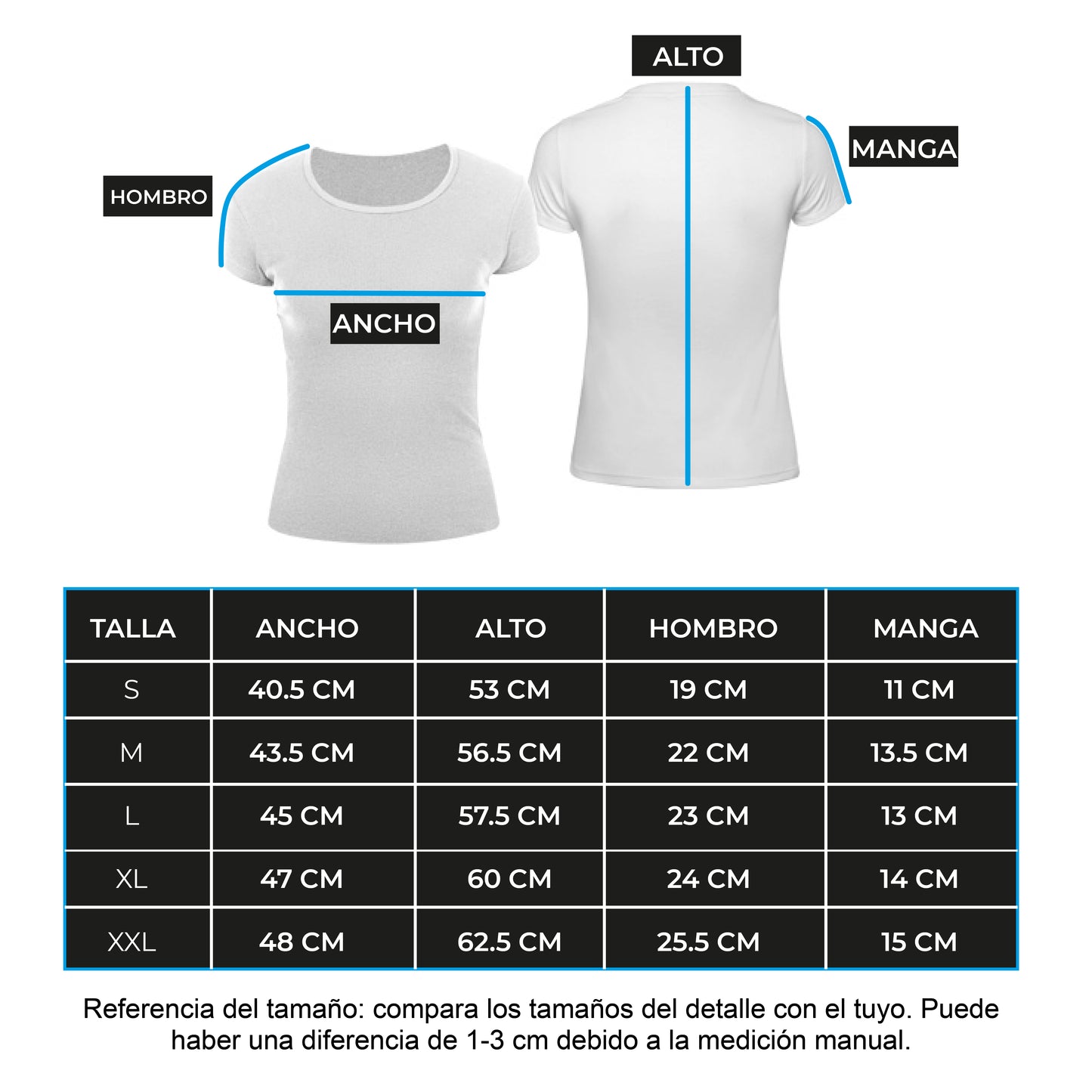 poleras de mujer 100% algodón