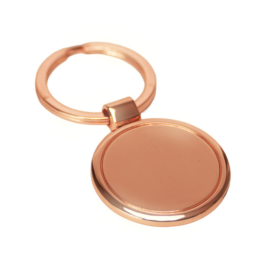 Llavero redondo encobrizado "COPPER". PACK 50 Unidades