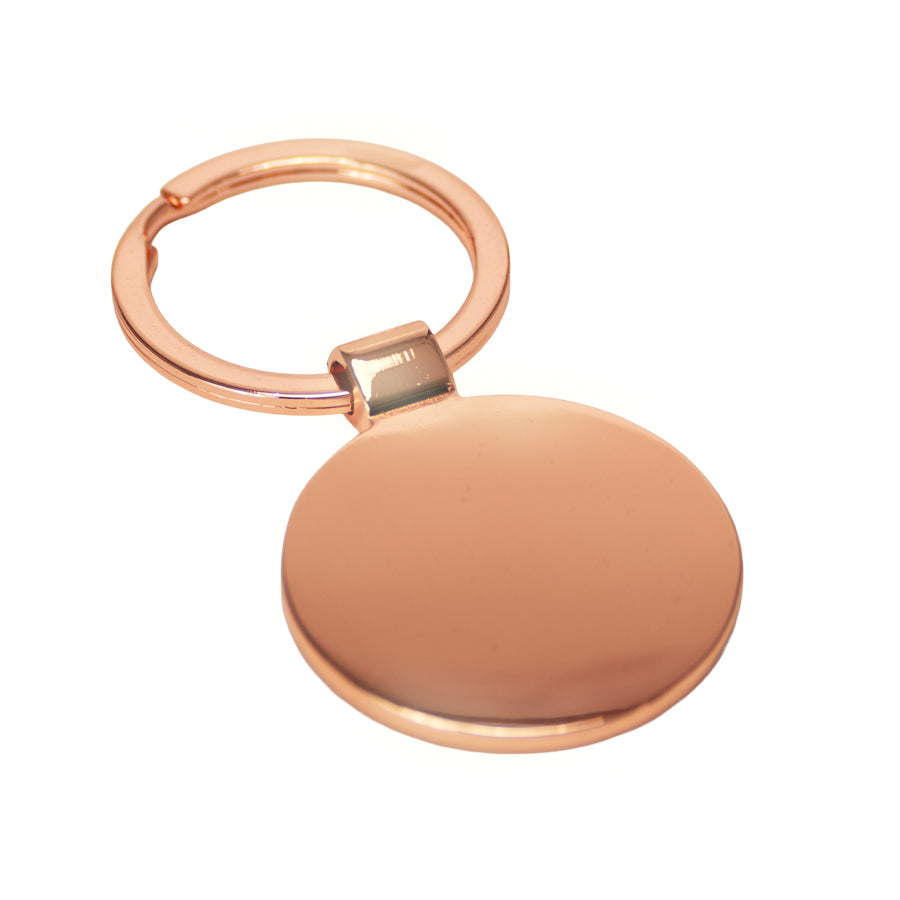 Llavero redondo encobrizado "COPPER". PACK 50 Unidades