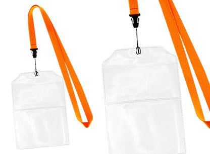Lanyard "Fair" de polyester liso de 1.5 cm de ancho para sublimación. Set de 100 unidades