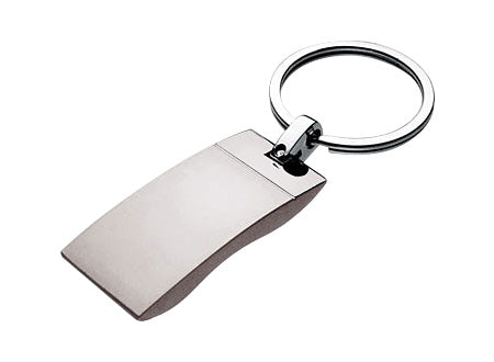 Llavero de metal con un elegante acabado satinado/presentacion con estuche
