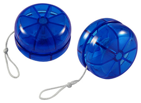 Yo-Yo de plástico con un diseño translúcido. Set de 12 unidades