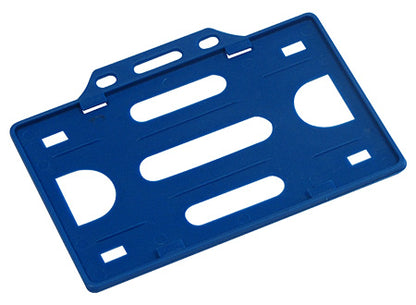 Porta credencial de plastico rigido de presentacion horizontal. Set de 100 unidades