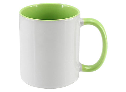 Tazón Cerámico Bicolor para Sublimación. Set de 12 unidades