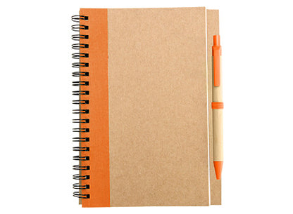 Cuaderno ecológico tamaño (equivalente a 1/2 oficio). Set de 12 unidades