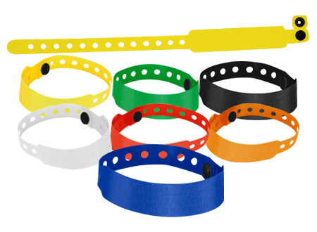 Pulsera de PVC. 24.3 x 2 cm. Set de 100 unidades