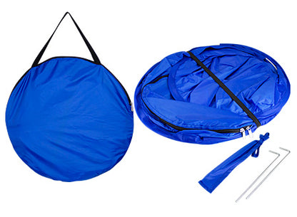Mini Carpa de Playa. 127 x 52 x 70 cm abierta / Ø 50 cm cerrada.