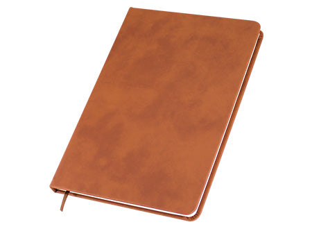 cuaderno de tamaño A5 que destaca por su elegancia y durabilidad. Tamaño: 14.7 x 21.1 x 1.5 cm. Set de 12 unidades
