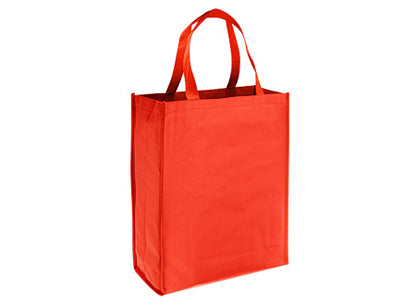 Bolsa reutilizable confeccionada en tela no tejida (TNT) de 80g/m2,modelo "Shopper". Set de 100 unidades