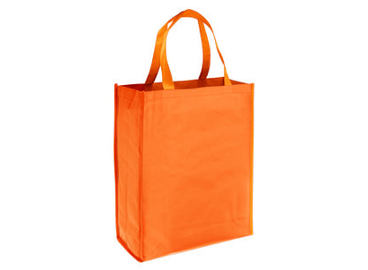 Bolsa reutilizable confeccionada en tela no tejida (TNT) de 80g/m2,modelo "Shopper". Set de 100 unidades