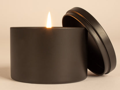 Vela aromatica 8 onzas con envase redondo de aluminio. Set de 12 unidades