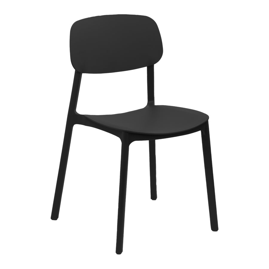 Silla apilable de plástico rígido "MARVIN"