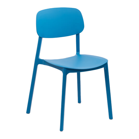 Silla apilable de plástico rígido "MARVIN"