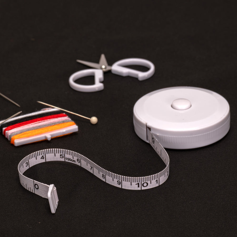 Cinta huincha de medir costurera retráctil flexible 1.5m. PACK de 50 UNIDADES