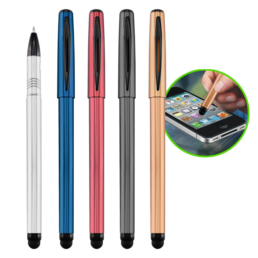 Roller Pen plástico modelo «Cooper» con puntero touch-screen. Pack de 50 unidades