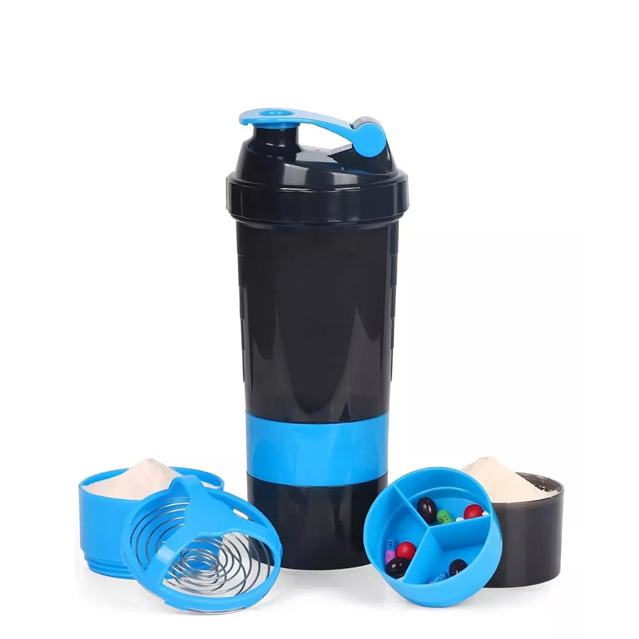 Vaso Gym para batidos proteína "SHAKE", con 4 compartimentos. PACK 50 Unidades
