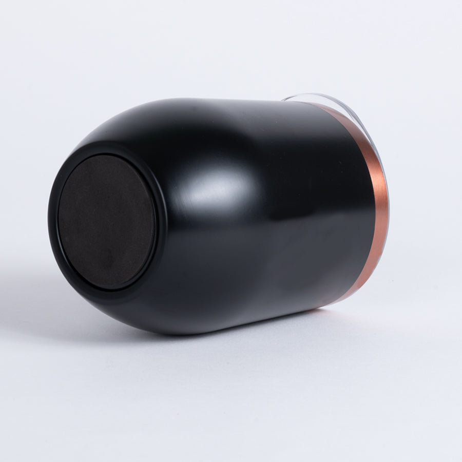 Vaso térmico negro/encobrizado "LEEDS" 350cc. PACK 100 unidades