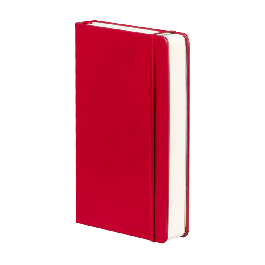 Cuaderno "ROMA" con tapa dura de Eco-Cuero y 196 hojas lineadas amarillas