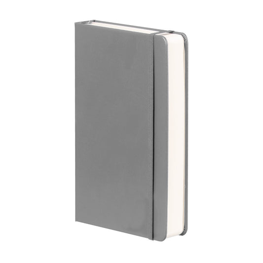 Cuaderno "ROMA" con tapa dura de Eco-Cuero y 196 hojas lineadas amarillas