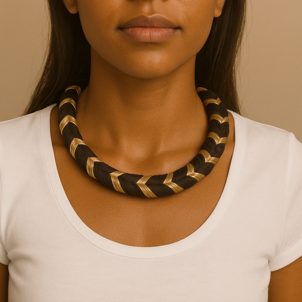 Joyeria artesanal textil elasticado/ hecho a mano