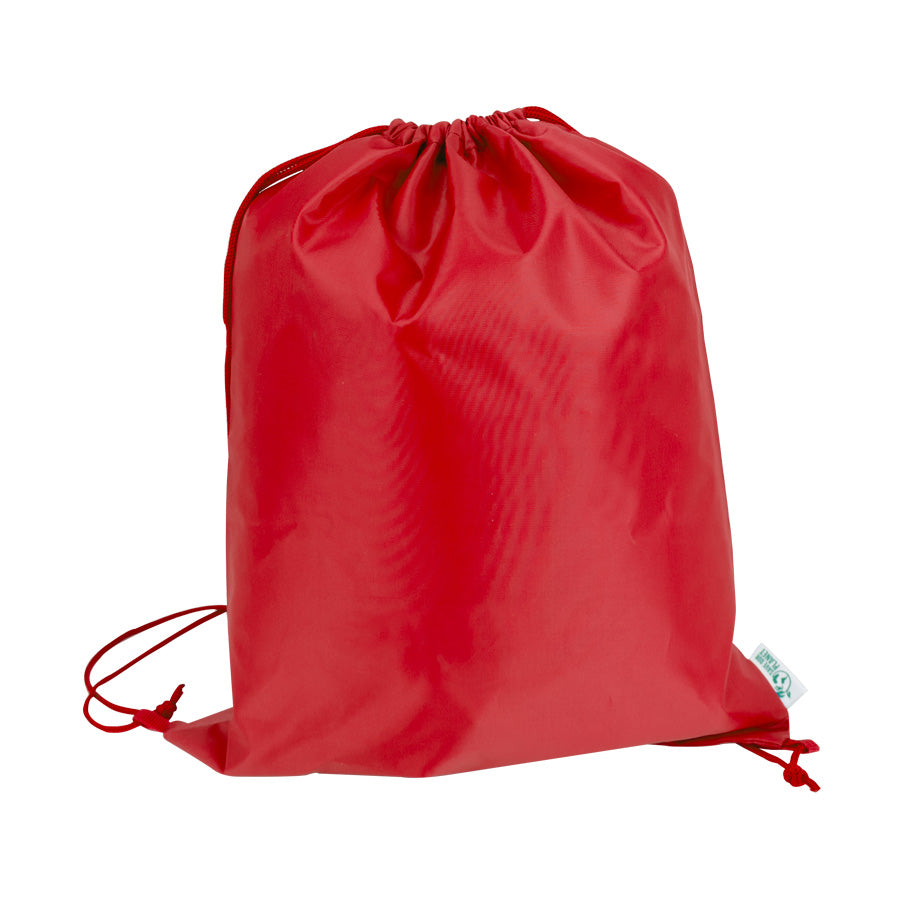 Mochila tipo Morral en tela RPET. PACK 30 UNIDADES
