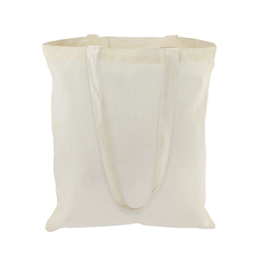 Bolsa 100% Algodón natural de 100g/m2, modelo «Basic». Pack de 12 unidades