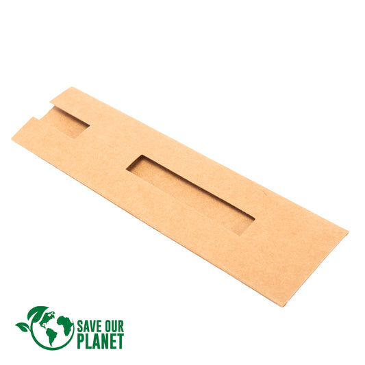 Estuche Porta-Lápiz o Bolígrafo, en cartón reciclado. PACK de 1000 UNIDADES